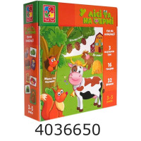 Гра У лісі та на фермі укр. Vladi Toys розвиваюча (14) VT1804-46 Гра У лісі та на фермі укр. Vladi Toys розвиваюча (14) VT1804-46