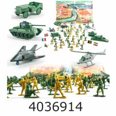 Солдати в наборі в кульку + військова техніка 25*35*5см (48/96) M 0274 U/R