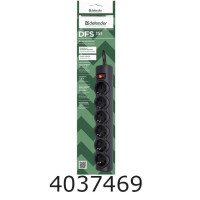 Подовжувач мереж. 1.8м 6 розеток з вимикачем Defender white 994890 DFS 151