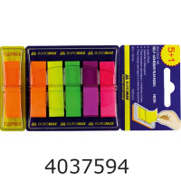 Стікери - закладки Buromax POP-UP (5+1)х40л. пласт. NEON 45x12мм, асорті BM.2303-98