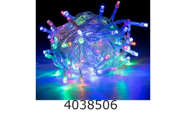 Гірлянда ел. 100 LED 8м проз. провід мультиколір (100) 1110-01