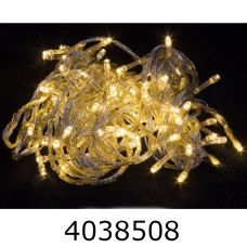 Гірлянда ел. 100 LED 8м проз. провід білий теплий (100) 1110-07