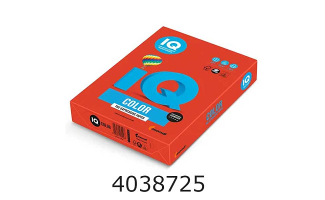 Папір кольор. А4 80г/м2 100 арк. інтенс. CO44 коралово-червоний (R50218) R50218