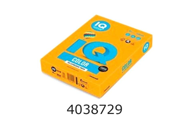Папір кольор. А4 80г/м2 100 арк. інтенс. R МO15 колір мандарина R51406