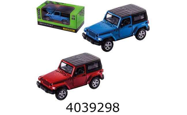 Машинка метал. Jeep Wrangler муз. світ. відкр. двері Автопром 68331