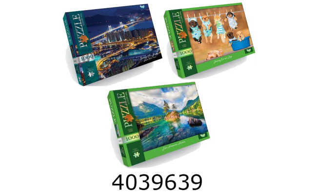 Пазли 1000 ел. Puzzle асорті Danko toys (10) C1000