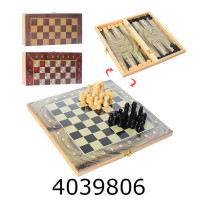 Гра Шахи 3 в 1 дерев'яні в коробці (+шашки нарди) 3 кольори 27*14см (60) 28ACD Гра Шахи 3 в 1 дерев'яні в коробці (+шашки нарди) 3 кольори 27*14см (60) 28ACD