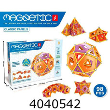 Конструктор магнетик 98дет в коробці 25*5*33см (18/36) 777-4