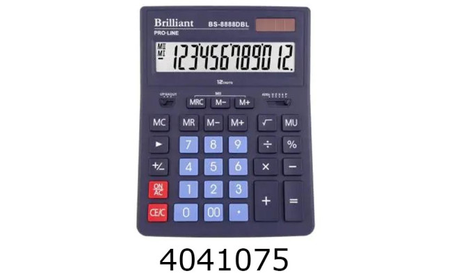 Калькулятор Brilliant BS-8888DBL 12 розрядів (20) 75331