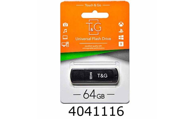 Flash USB 64Gb T&G 011 Classic 2.0 Black T&G