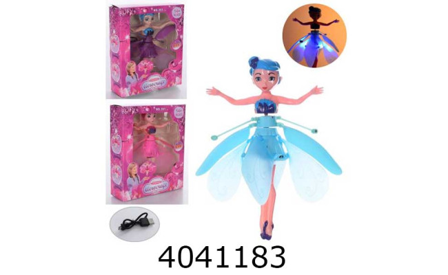 Запускалка Фея в коробці світ. usb-зарядне 3 кольори 20*5*16см (60) CY391-1-2-3 н/з