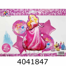 Повітряні кульки фольговані 5шт Принцеса Аврора (10/500) 836978