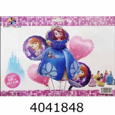 Повітряні кульки фольговані 5шт Принцеса Софія (10/500) 836977