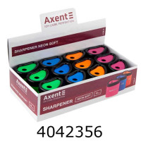 Точилка пласт. з конт. Axent Neon soft асорті  1158-А 1158-A