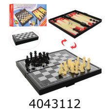 Шахи 3 в 1 магнітні в коробці 19*10*3см (60/120) 1818