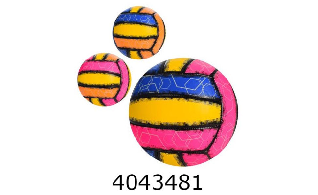 Мяч волейбольний PVC 260-280гр 3 кольори (30) EV 3370