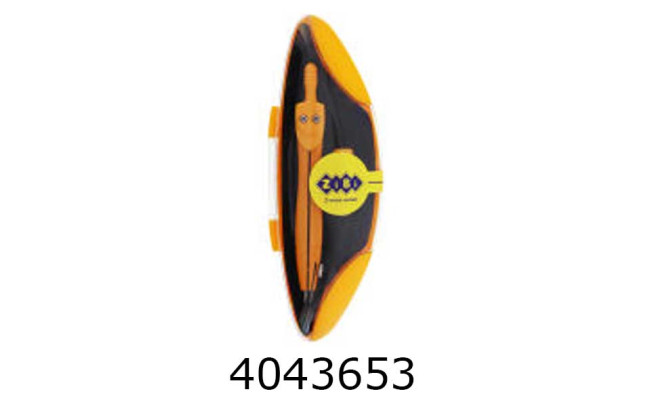 Циркуль ZiBi START NEON в тв. футлярі +грифель помаранч.KIDS Line (24) ZB.5323NS-08