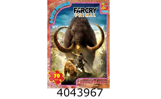 Пазли 70 ел. midi G-Toys ліцензія 