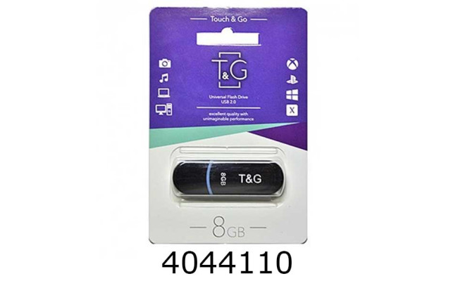 Flash USB 8Gb T&G 2.0 Jet 012 чорний T&G