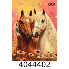 Щоденник шк. м'як. обкл. Zibi Smart Line HORSES А5 40 арк скоба (20) ZB.13122
