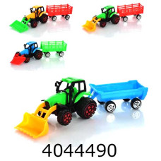 Трактор з причепом інерц. в кульку 4 вида 15*12*6см (108/216) 2073