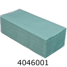 Рушник паперовий макулатурний V-подібні.200шт. зелені BUROCLEAN (20) 10100107