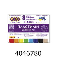 Пластилін ZiBi 8 кол. 160г CLASSIC KIDS Line (30) ZB.6231 Пластилін ZiBi 8 кол. 160г CLASSIC KIDS Line (30) ZB.6231