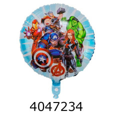 Повітряні кульки фольговані Месники-супергерої блакитна 45см Pelican (5/50/500) 835115