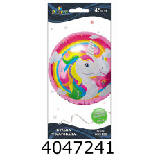 Повітряні кульки фольговані Єдиноріг сяючий рожевий колір 45см Pelican (5/50/500) 835136 Повітряні кульки фольговані Єдиноріг сяючий рожевий колір 45см Pelican (5/50/500) 835136