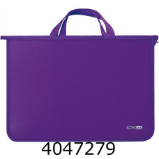 Портфель на 2 відд. Economix пласт. на блискавці бузковий (20) E31630-12