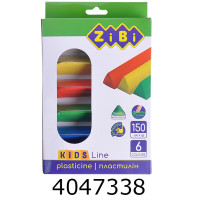 Пластилін ZiBi  KIDS Line 6 кол. 150г (12/72) ZB.6225