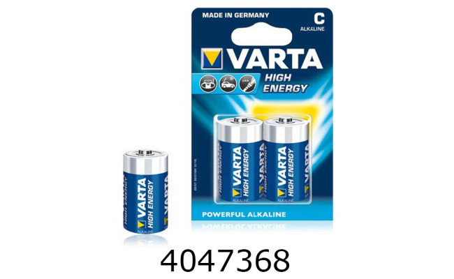 Батарейка Varta Hign Energy (LongLife Power) LR14/2bl на блістері ціна за 2 шт. (10) C