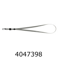 Мотузок для бейджика з карабіном сірий  (50) BM.5425-09
