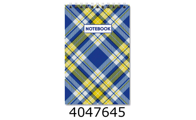 Блокнот на спір. зверху А6 48 арк. картон. обкл. кл. 