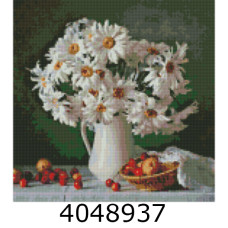Алмазна мозаїка 40*40 квіти 
