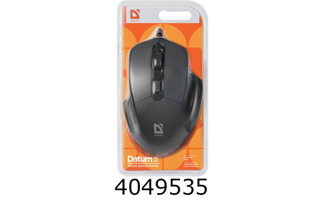 Мишка комп. Defender Datum MВ-347 чорна 52347