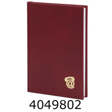 Блокнот А6 80 арк. обкл. баладек кл. Поліграфіст висічка алф. бордо (20) 214-P-0521