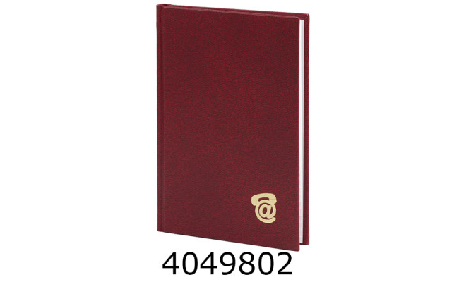 Блокнот А6 80 арк. обкл. баладек кл. Поліграфіст висічка алф. бордо (20) 214-P-0521