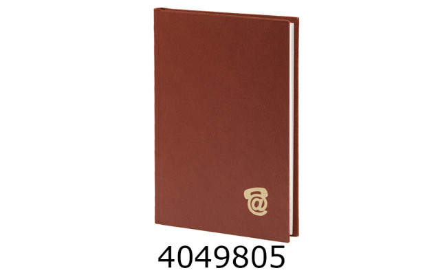 Блокнот А6 80 арк. обкл. баладек кл. Поліграфіст висічка алф. коричневий (10/14) 214-P-0522