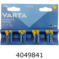 Батарейка Varta LongLife Power LR-03/8bl на блістері ціна за 8 шт. (20) AAA н/з Батарейка Varta LongLife Power LR-03/8bl на блістері ціна за 8 шт. (20) AAA н/з