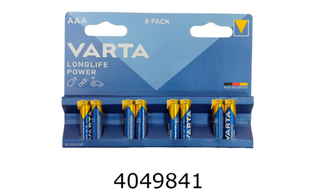 Батарейка Varta LongLife Power LR-03/8bl на блістері ціна за 8 шт. (20) AAA