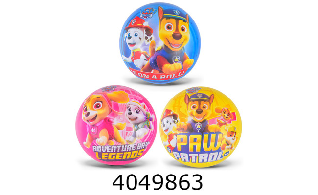 Мяч дитячий гумовий 23cм 80гр Paw patrol 3 види (300) PB2102
