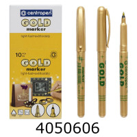Маркер перм. Centropen Gold 2670 1мм. золотий (10) 2670/12