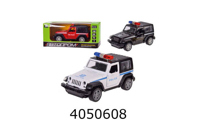 Машинка метал. Hummer Поліція світ. муз. Автопром (24/96) 3622P