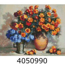 Алмазна мозаїка 40*50 квіти 