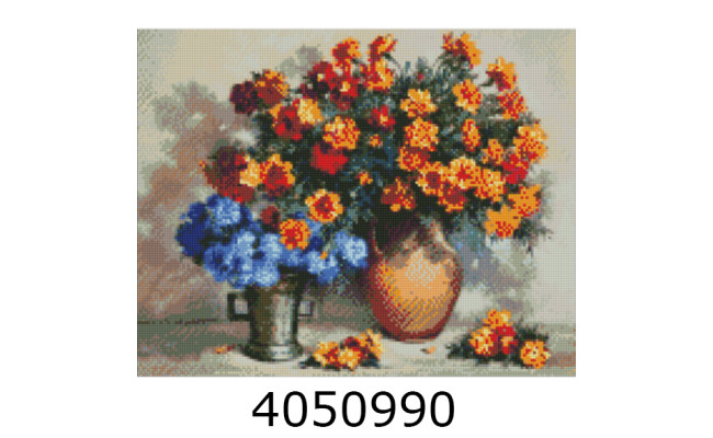 Алмазна мозаїка 40*50 квіти 