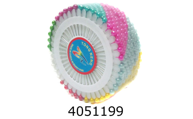 Булавки 34мм кольорові металік (BL0856-2) (11980) (3) 11980_