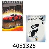 Блокнот на спір. зверху А6 96 арк. Фолдер 