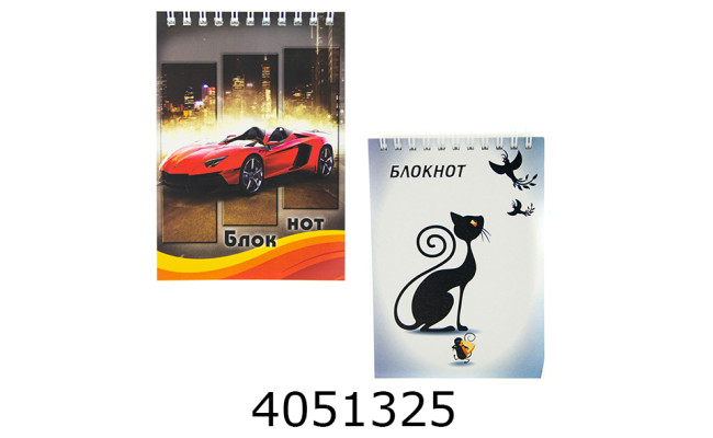 Блокнот на спір. зверху А6 96 арк. Фолдер 