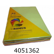 Папір кольор. А4 80г/м2  5*50 арк. Pastel (10) R50874